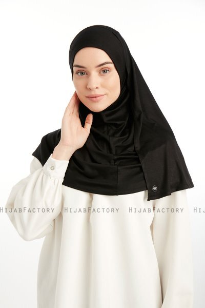 Feriha - Svart Viskos Turban Hijab