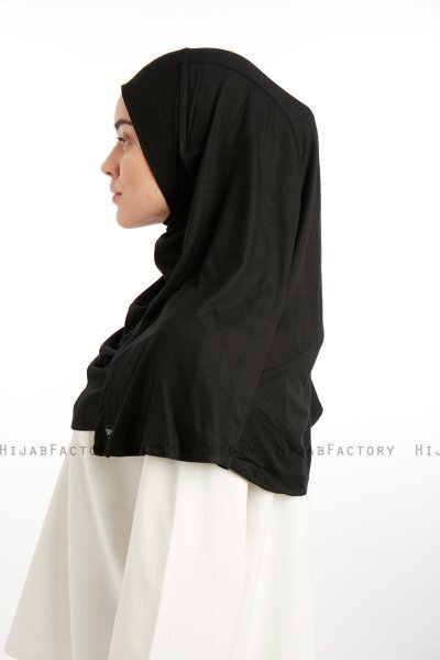Feriha - Svart Viskos Turban Hijab