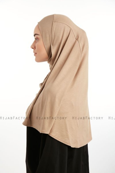 Feriha - Mörk Taupe Viskos Turban Hijab