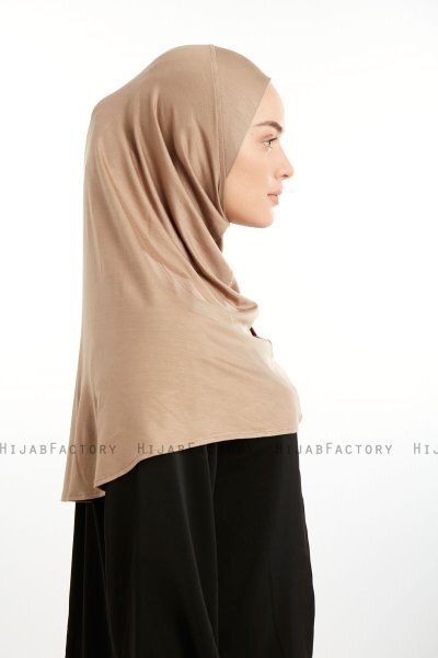 Feriha - Mörk Taupe Viskos Turban Hijab
