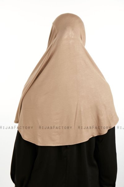 Feriha - Mörk Taupe Viskos Turban Hijab