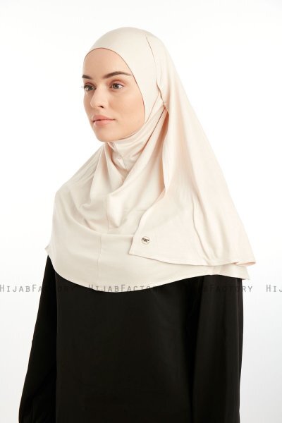 Feriha - Ljus Taupe Viskos Turban Hijab