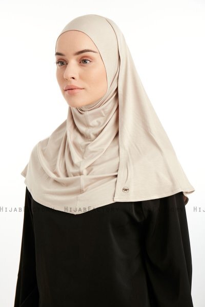 Feriha - Beige Viskos Turban Hijab