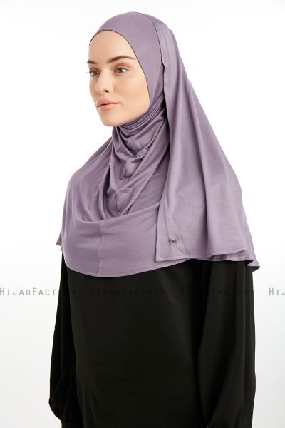 Feriha - Mörklila Viskos Turban Hijab