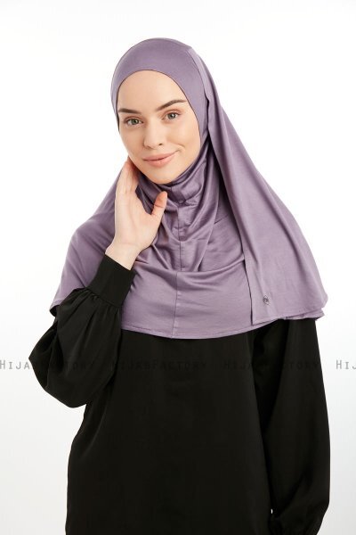 Feriha - Mörklila Viskos Turban Hijab