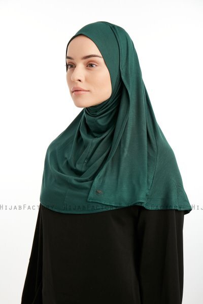 Feriha - Mörkgrön Viskos Turban Hijab