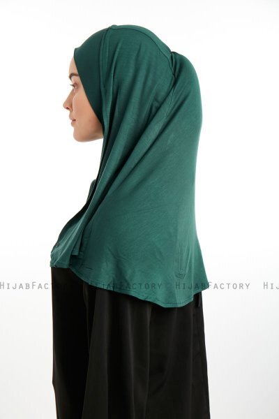Feriha - Mörkgrön Viskos Turban Hijab