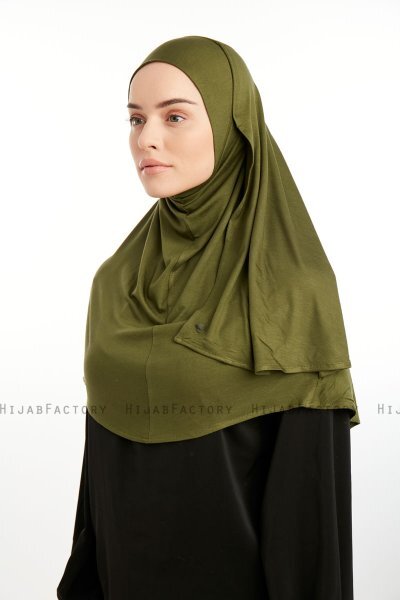 Feriha - Khaki Viskos Turban Hijab