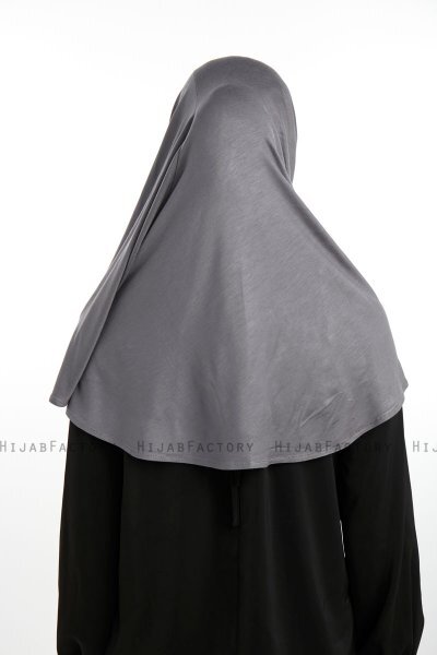 Feriha - Mörkgrå Viskos Turban Hijab
