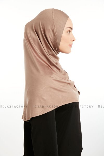 Feriha - Ljusbrun Viskos Turban Hijab