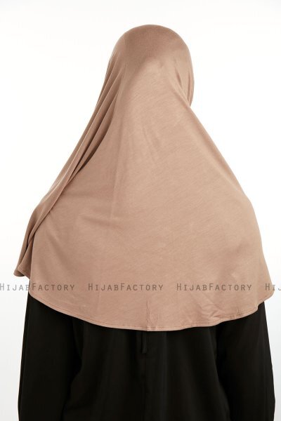 Feriha - Ljusbrun Viskos Turban Hijab