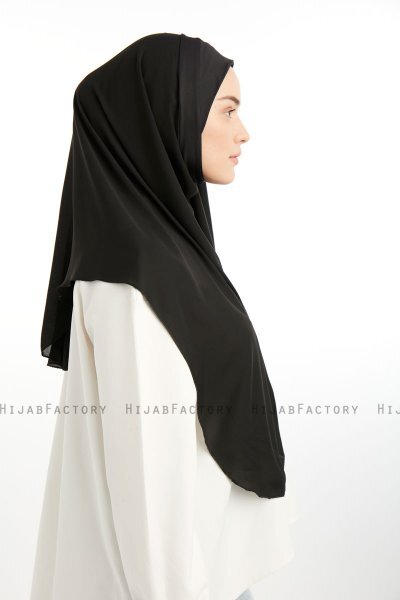 Bengi - Svart Micro Krep Turban Hijab