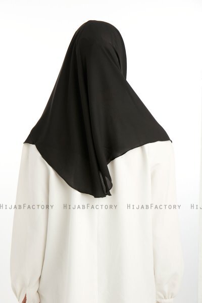 Bengi - Svart Micro Krep Turban Hijab