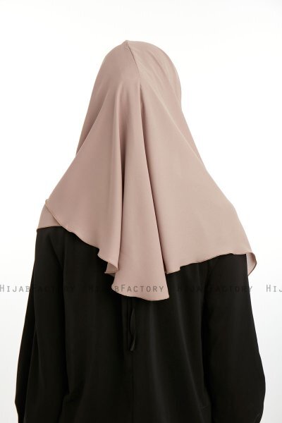 Bengi - Mörk Taupe Micro Krep Turban Hijab