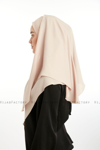 Bengi - Ljus Taupe Micro Krep Turban Hijab