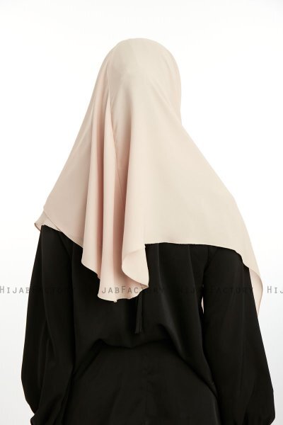 Bengi - Ljus Taupe Micro Krep Turban Hijab