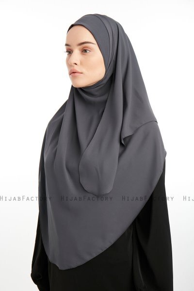 Bengi - Antracit Micro Krep Turban Hijab