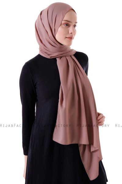 Hadise - Ljusbrun Chiffon Hijab