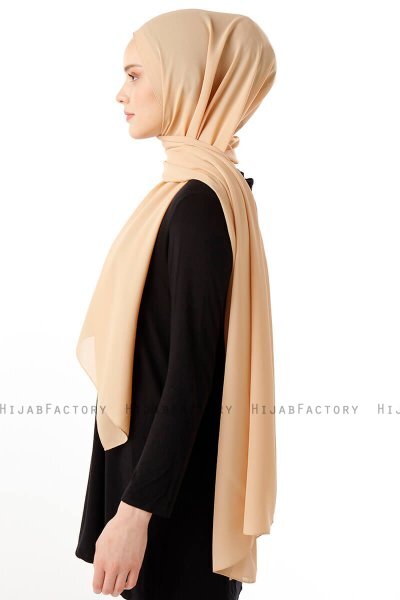 Hadise - Ljus Senapsgul Chiffon Hijab