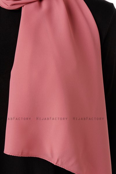 Hadise - Mörkrosa Chiffon Hijab
