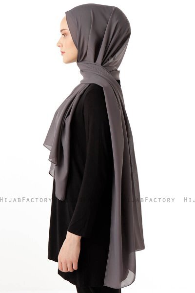 Hadise - Antracit Chiffon Hijab
