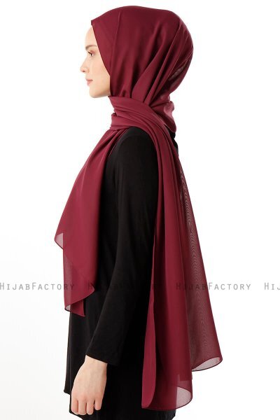 Hadise - Plommon Chiffon Hijab