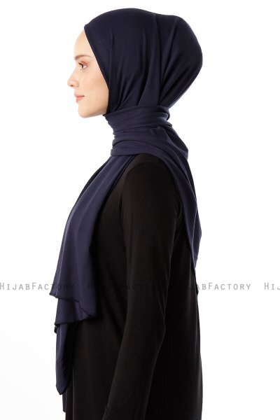 Neylan - Marinblå Basic Jersey Hijab
