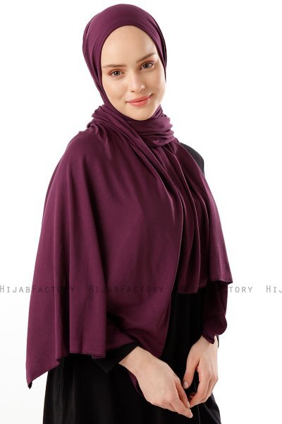 Neylan - Plommon Basic Jersey Hijab