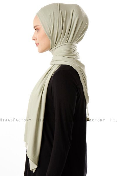 Neylan - Ljusgrön Basic Jersey Hijab