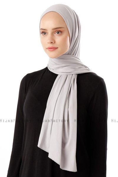 Neylan - Ljusgrå Basic Jersey Hijab