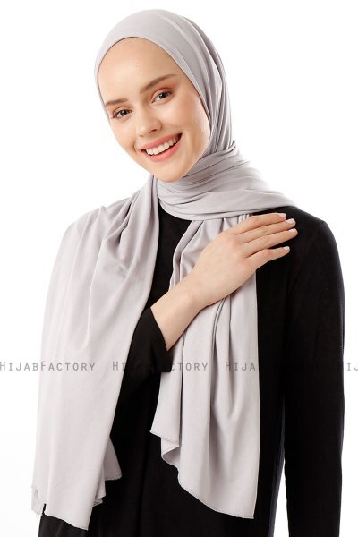 Neylan - Ljusgrå Basic Jersey Hijab