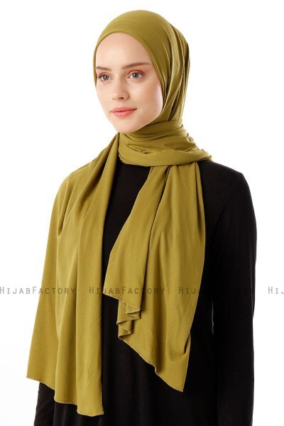 Neylan - Olivgrön Basic Jersey Hijab
