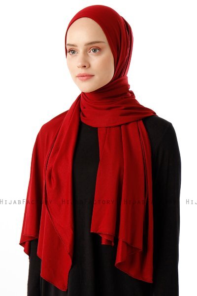 Neylan - Vinröd Basic Jersey Hijab
