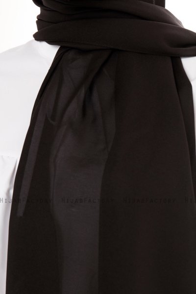 Esra - Svart Chiffon Hijab
