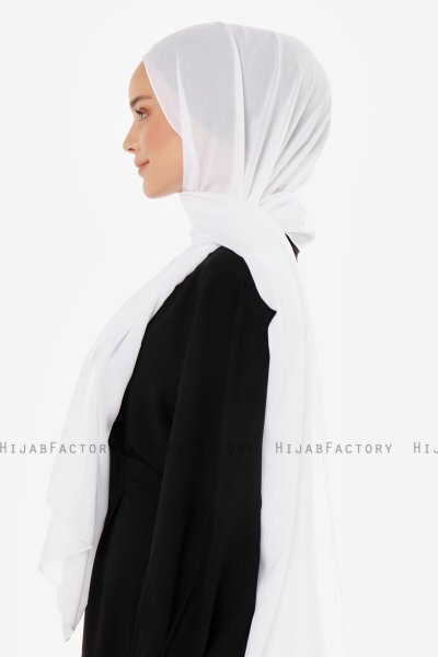 Esra - Vit Chiffon Hijab