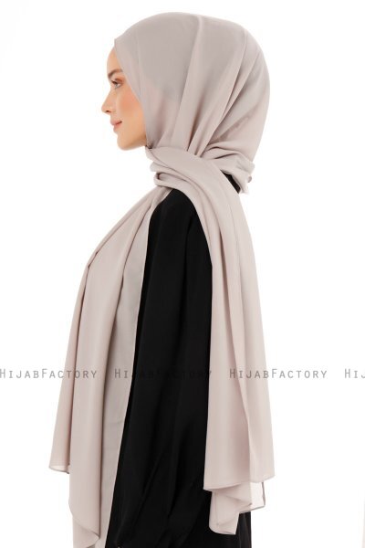 Esra - Grå Chiffon Hijab