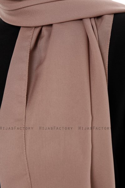 Esra - Mörk Taupe Chiffon Hijab