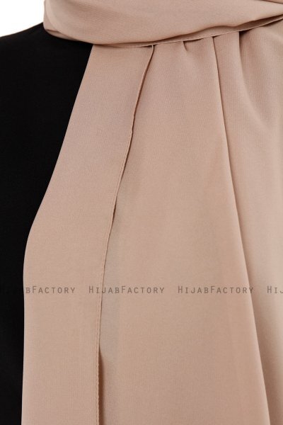 Esra - Ljus Taupe Chiffon Hijab