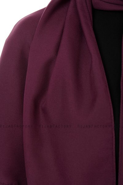 Esra - Mörklila Chiffon Hijab