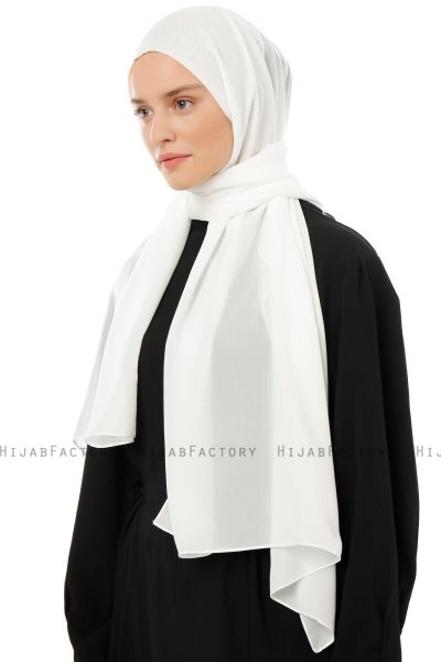 Esra - Creme Chiffon Hijab