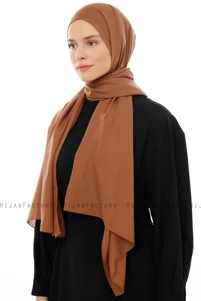 Esra - Ljusbrun Chiffon Hijab