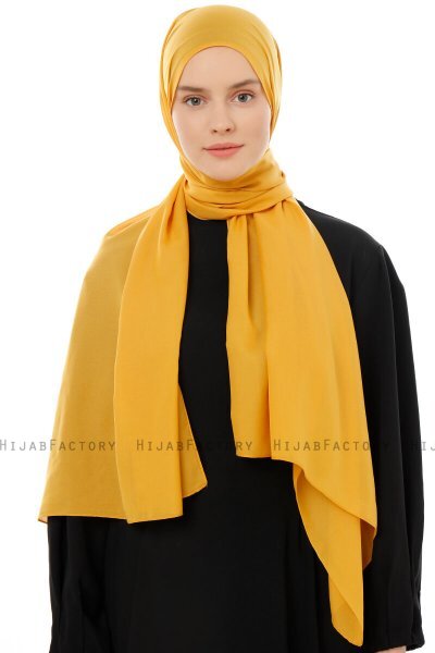 Esra - Senapsgul Chiffon Hijab