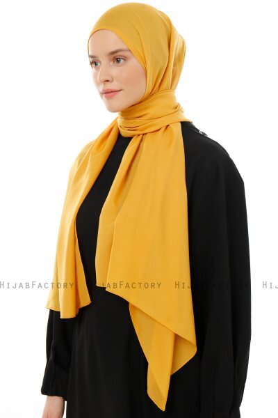 Esra - Senapsgul Chiffon Hijab