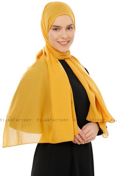 Esra - Senapsgul Chiffon Hijab