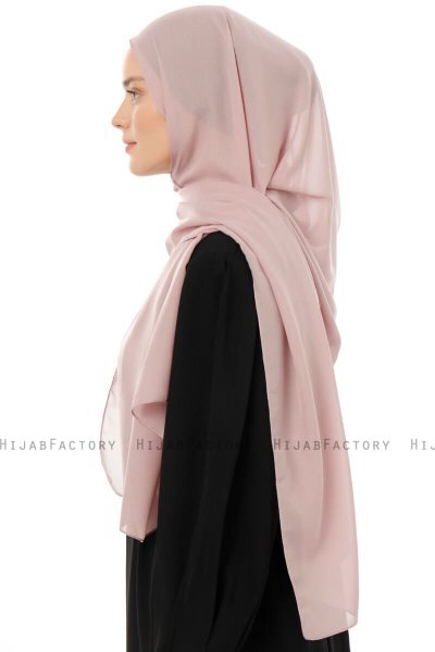 Esra - Mörkrosa Chiffon Hijab
