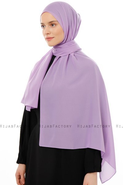 Esra - Ljuslila Chiffon Hijab