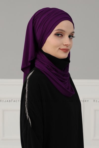 Amy - Lila Bomull Turban - Ayse Turban