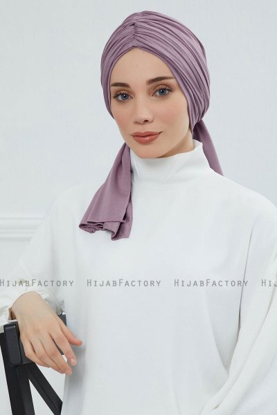 Amy - Lilac Bomull Turban