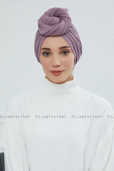 Amy - Lilac Bomull Turban