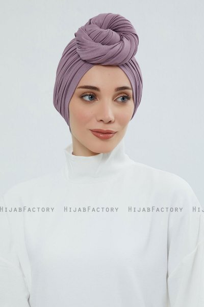 Amy - Lilac Bomull Turban